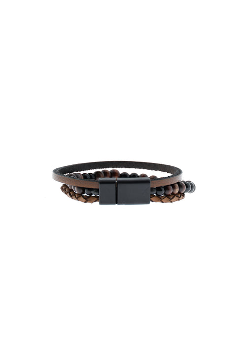 Medium Brown Bead Bracelet
