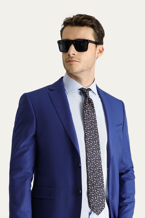 Navy Blue 7 Drop Slim Fit Classic Jacket