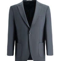Medium Gray 6 Drop Regular Fit Standard Cut Classic Jacket