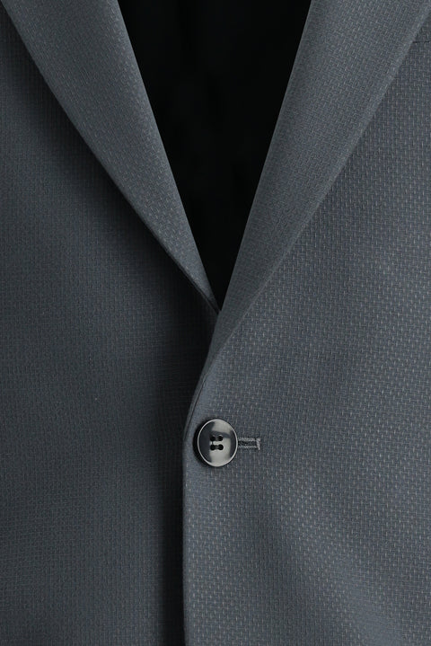 Medium Gray 6 Drop Regular Fit Standard Cut Classic Jacket