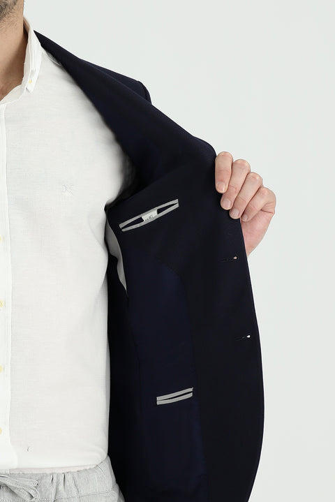 Dark Navy 6 Drop Regular Fit Classic Jacket