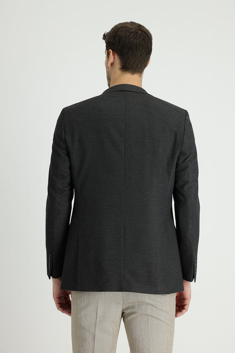 Dark Anthracite 6 Drop Regular Fit Classic Jacket