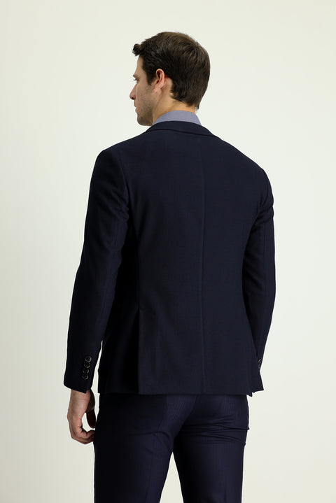 Dark Navy 7 Drop Super Slim Fit Extra Narrow Cut Sport Jacket