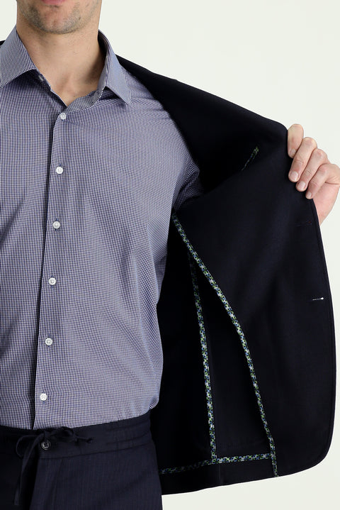 Dark Navy 7 Drop Super Slim Fit Extra Narrow Cut Sport Jacket