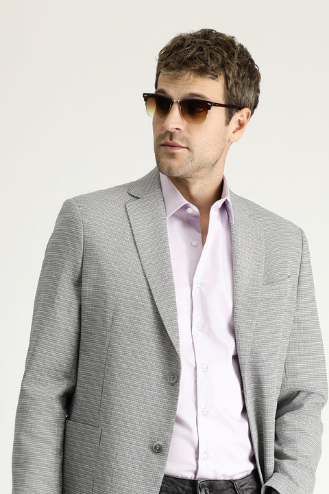 Light Grey 7 Drop Slim Fit Jacket