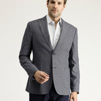 Açık Lacivert 7 Drop Slim Fit Dar Kesim Ceket