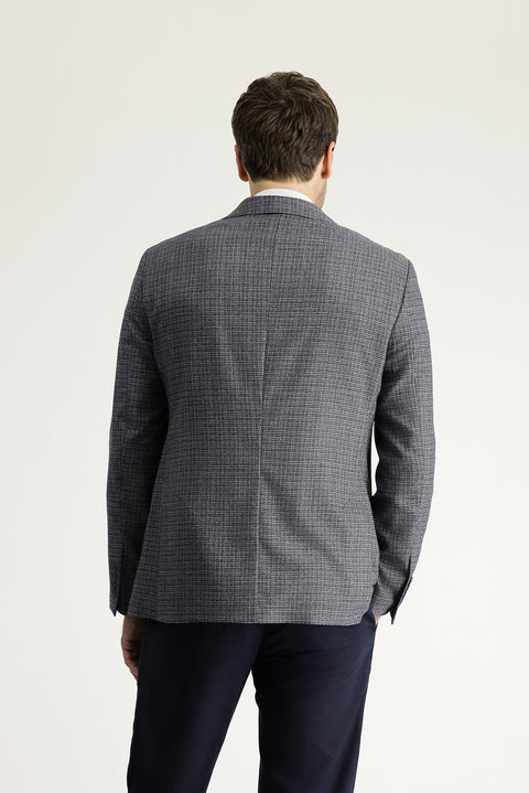 Açık Lacivert 7 Drop Slim Fit Dar Kesim Ceket