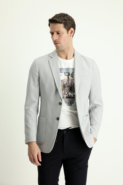 Stone 6 Drop Regular Fit Standard Cut Classic Plaid Jacket