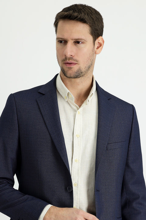 Dark Navy 6 Drop Regular Fit Classic Jacket