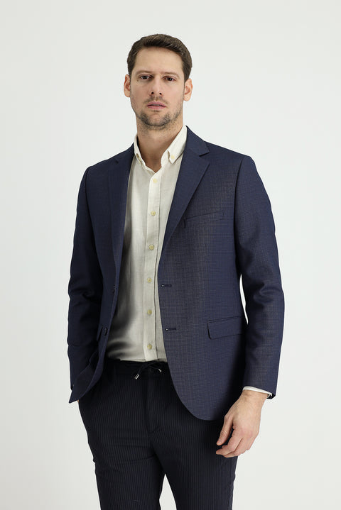 Dark Navy 6 Drop Regular Fit Classic Jacket