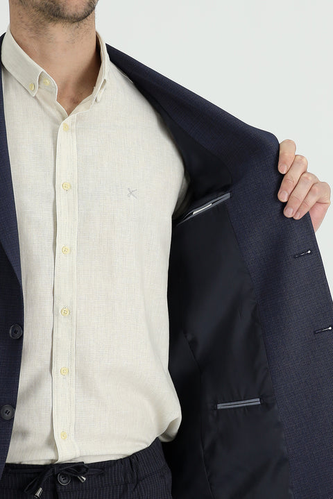 Dark Navy 6 Drop Regular Fit Classic Jacket