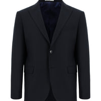 Dark Navy 7 Drop Slim Fit Classic Patterned Jacket