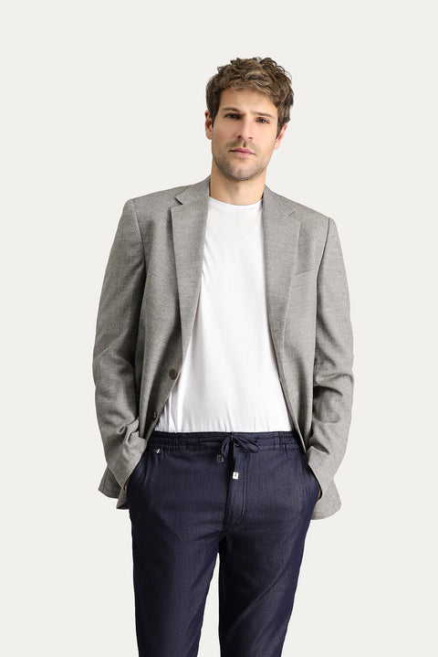 Dark Green 4-Drop Relaxed Fit Classic Patterned Jacket