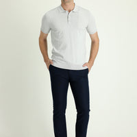Dark Navy Regular Fit Standard Cut Cotton Canvas / Chino Trousers