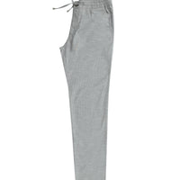 Mid-Smoked Slim Fit Skinny Elasticated Waist Drawstring Patterned Lycra Trousers