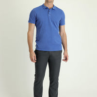 Orta Füme Regular Fit Standart Kesim Tokalı Pamuklu Kanvas / Chino Pantolon