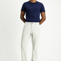 Light Grey Super Slim Fit Extra Narrow Cut Stretchy Canvas / Chino Trousers