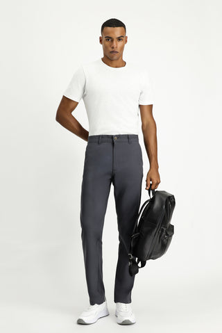  Orta Füme Regular Fit Standart Kesim Likralı Kanvas / Chino Pantolon