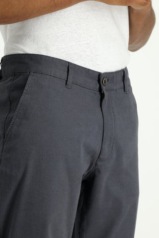  Orta Füme Regular Fit Standart Kesim Likralı Kanvas / Chino Pantolon