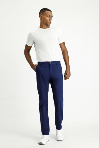  Açık Lacivert Regular Fit Standart Kesim Likralı Kanvas / Chino Pantolon