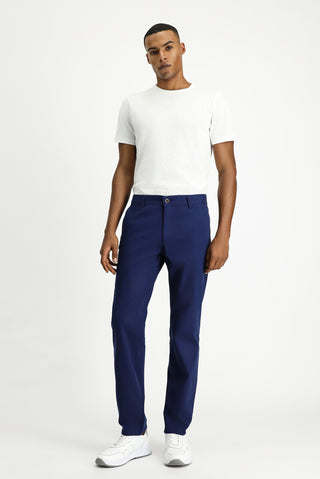  Açık Lacivert Regular Fit Standart Kesim Likralı Kanvas / Chino Pantolon