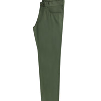 Forest Green Slim Fit Stretchy Canvas / Chino Trousers