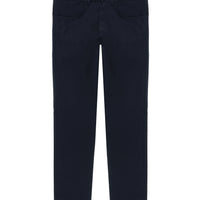 Mid Navy Slim Fit Patterned Stretch Canvas / Chino Trousers