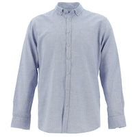 Navy Blue Long Sleeve Slim Fit Narrow Cut Sport Cotton Shirt