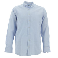 Dark Blue Long Sleeve Slim Fit Narrow Cut Sport Cotton Shirt
