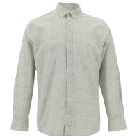 Medium Grey Long Sleeve Slim Fit Narrow Cut Cotton Shirt