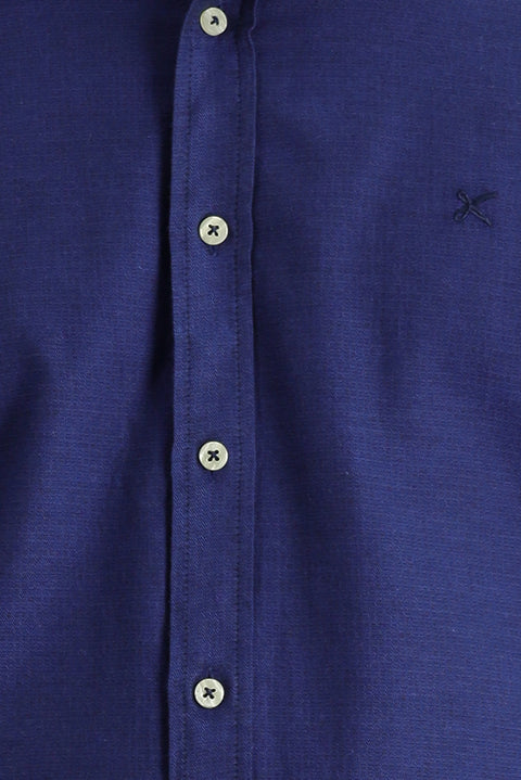 Medium Navy Long Sleeve Slim Fit Sports Shirt