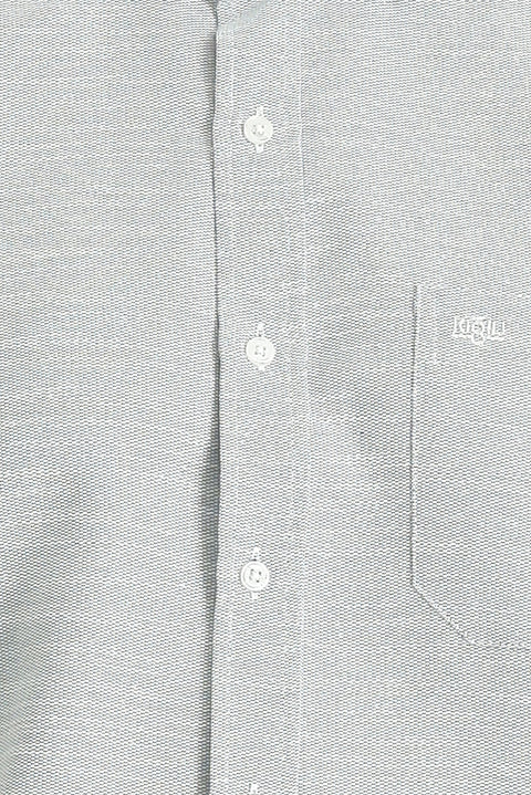 Black Short Sleeve Regular Fit Patterned Cotton Shirt