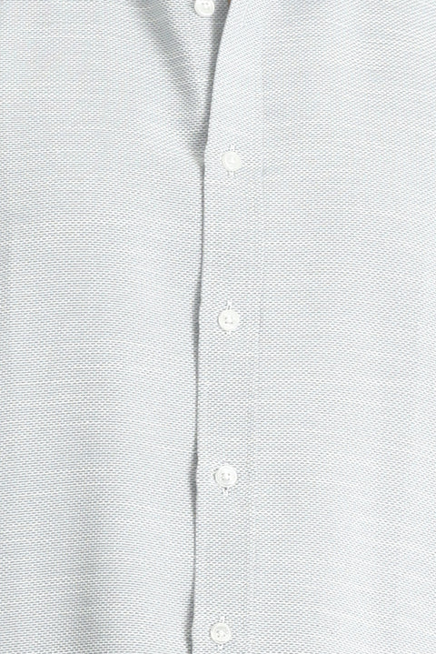 Black Short Sleeve Regular Fit Patterned Cotton Shirt