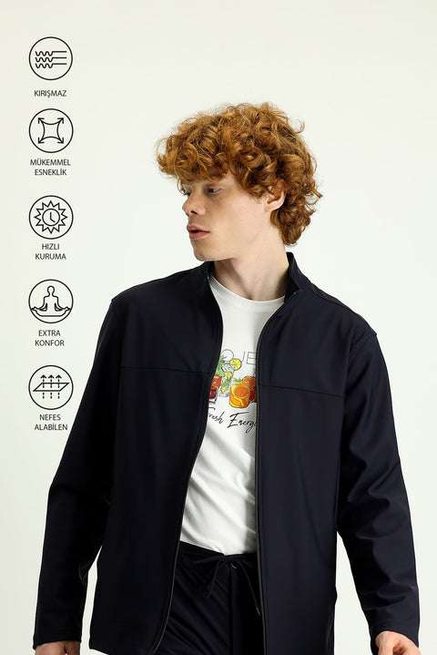 Dark Navy Techno-Line Sport Jacket