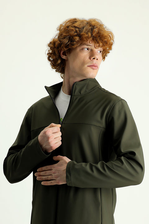 Medium Khaki Techno-Line Sport Jacket
