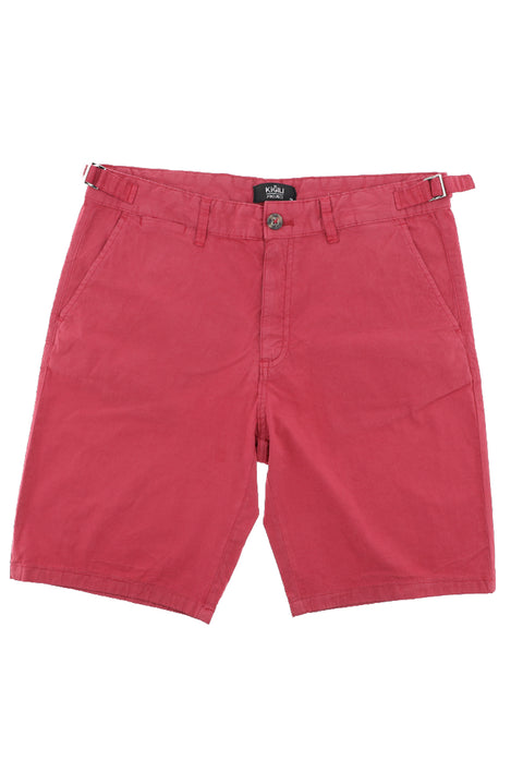 Light Red Regular Fit Standard Cut Bermuda Shorts