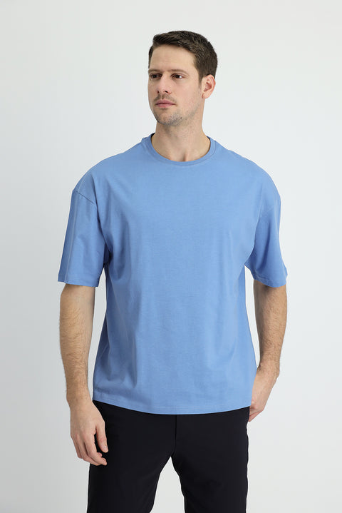 Dark Aviator Crew Neck Oversize Supreme Cotton T-Shirt