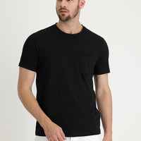 Black Crew Neck Slim Fit T-Shirt
