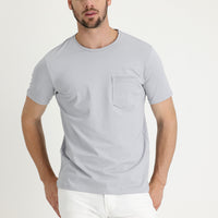 Medium Grey Crew Neck Slim Fit T-Shirt