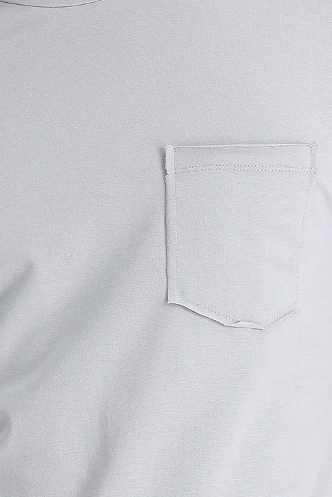 Medium Grey Crew Neck Slim Fit T-Shirt