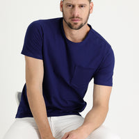 Medium Navy Crew Neck Slim Fit T-Shirt