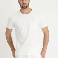 Off-white crew neck slim fit t-shirt