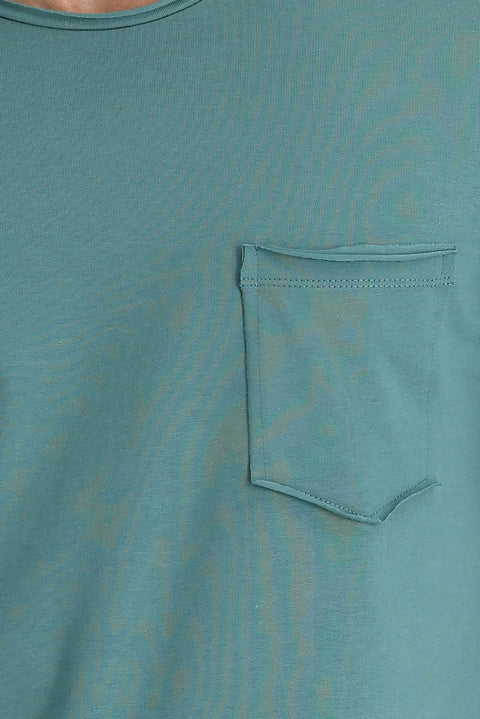 Medium Khaki Crew Neck Slim Fit T-Shirt