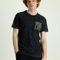 Medium Grey Crew Neck Slim Fit Printed Cotton T-Shirt