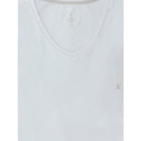 White Plus Size V-Neck Cotton Supreme T-Shirt