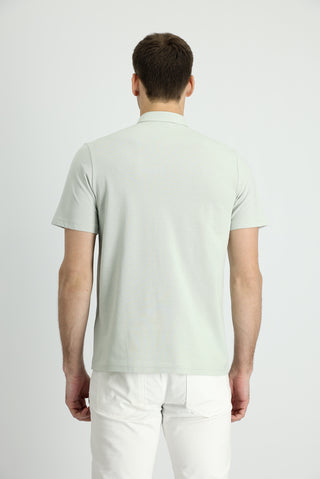  Taş Polo Yaka Regular Fit Pamuk Tişört