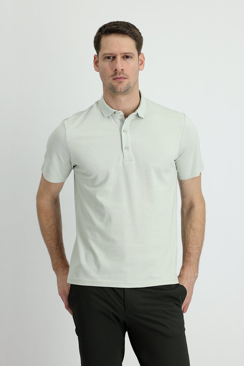 Taş Polo Yaka Regular Fit Pamuk Tişört