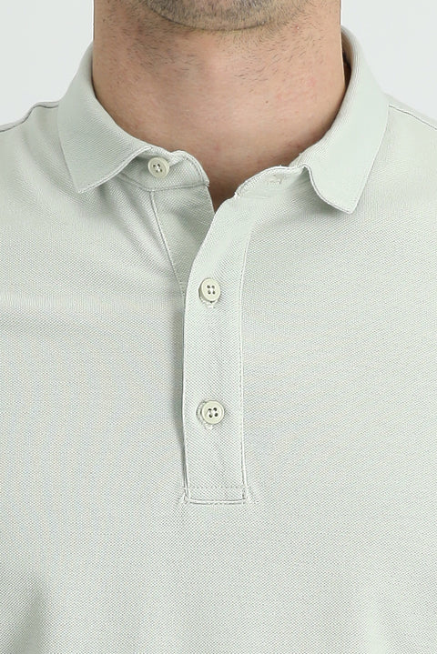 Taş Polo Yaka Regular Fit Pamuk Tişört
