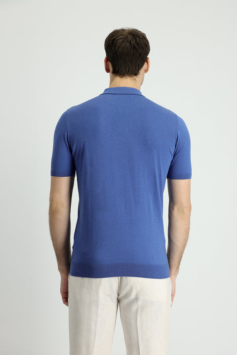 Dark Aviator Polo Collar Regular Fit Patterned Cotton T-Shirt