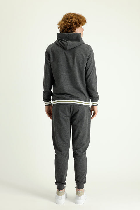 Medium Grey Slim Fit Cotton Sweatpants